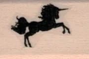 Tiny Unicorn Silhouette 3/4 x 1-0